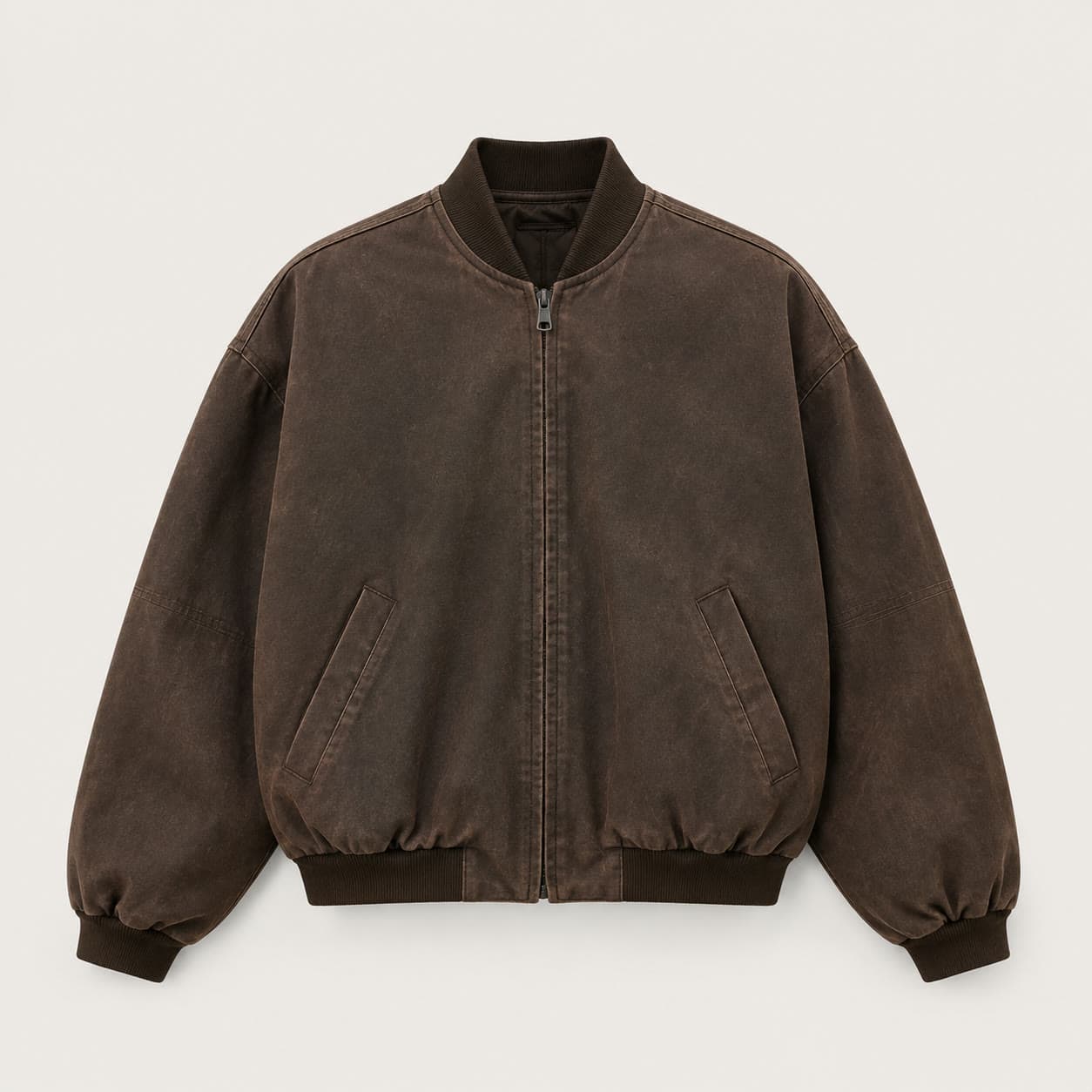 Campera bomber marrón CRUDA