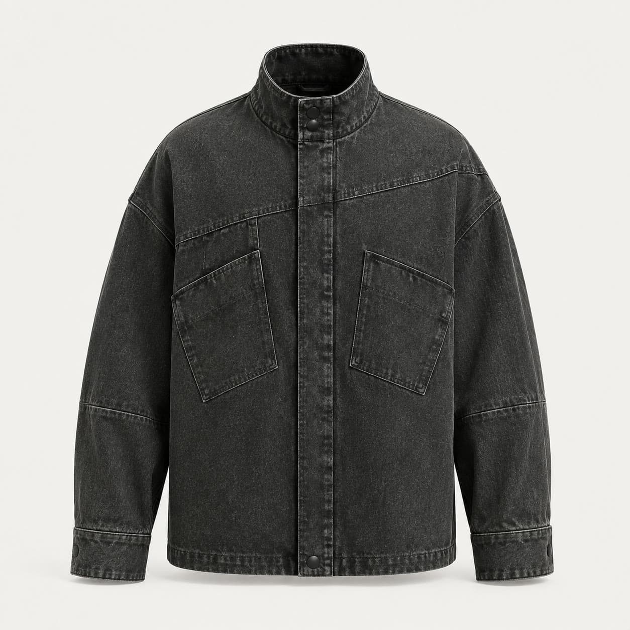Campera denim gris CRUDA