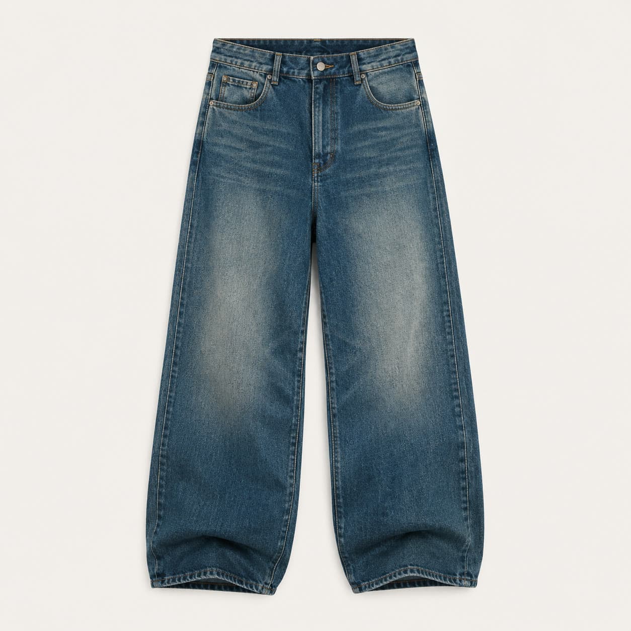Jean wide azul CRUDA