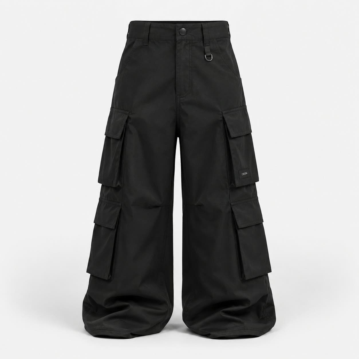 Cargo pant recto negro CRUDA