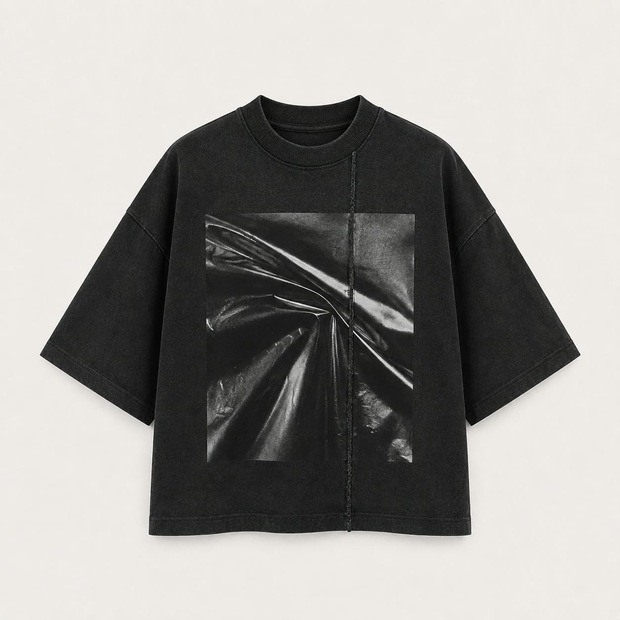 Remera swirl print CRUDA