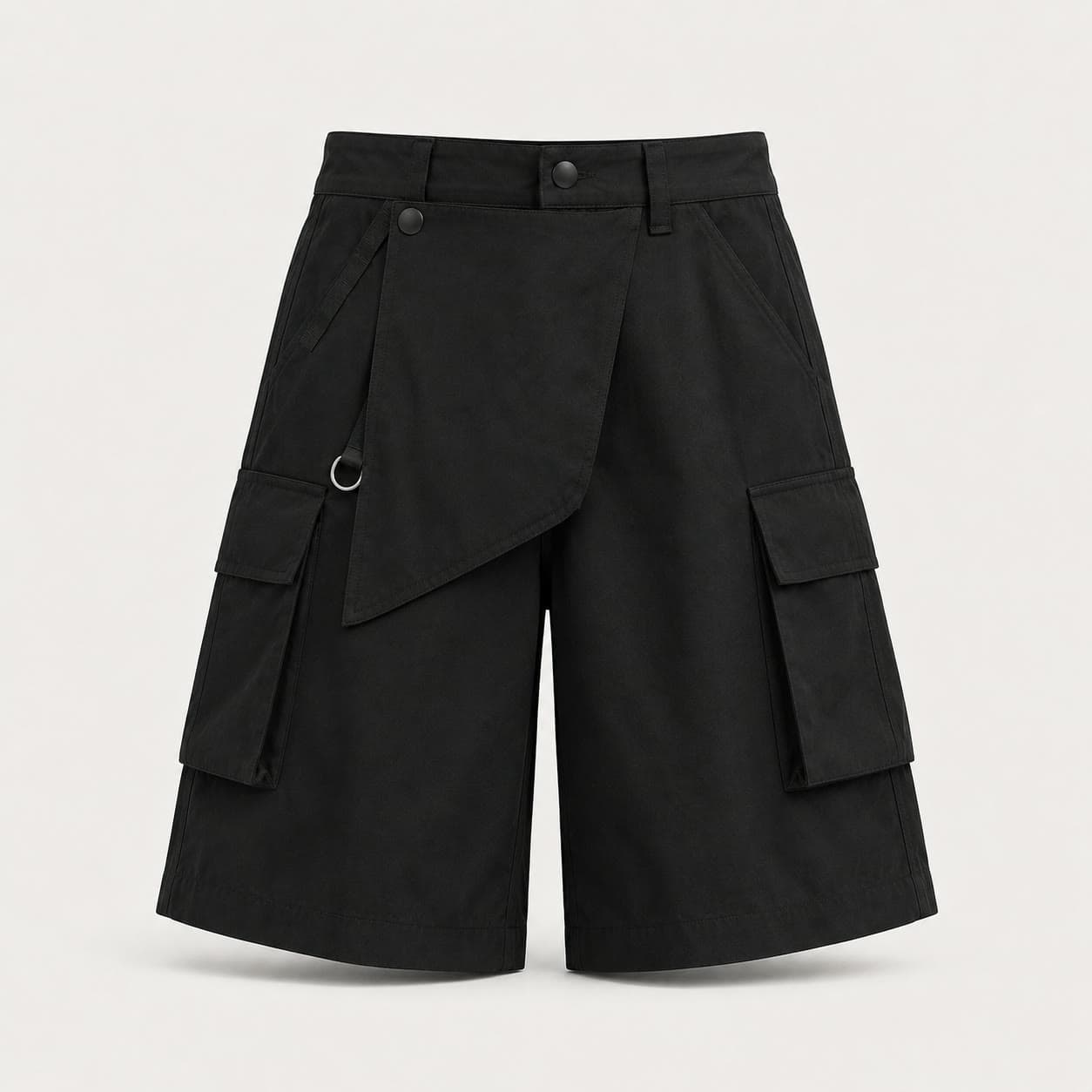 Short cargo negro CRUDA